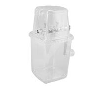 POENVFPO Trituradora de Hielo de Manivela, Máquina de Afeitar de Hielo Manual de Acero Inoxidable Transparente para Uso Doméstico en la Cocina, Perfecta para Bebidas de Verano (Transparente)