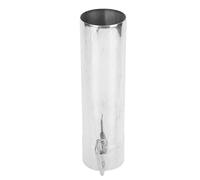 POENVFPO Tubo de Estufa con Regulador de Tiro, Tubo de Chimenea Reforzado de Acero Inoxidable 304 para Salida de Humos, Asa Giratoria para Control de la Velocidad de Combustión de la leña. (M)