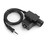 POENVFPO U94-7R Conector de Cable PTT Portátil para VX-6R VX-7R FT-270-127 Adaptador de Auriculares Walkie Talkie Pin Estándar Ligero y Duradero