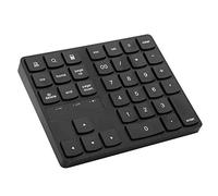 POENVFPO Ultra Slim 35 Keys Wireless Mini Numéric Keyboard con Luces Indicadoras, Enchufes y Teclado de Reproducción para Entradas Numéricas Cómodas, Ideal para Expertos en Contabilidad