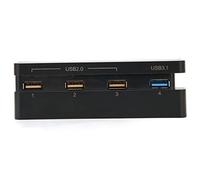 POENVFPO USB -Hub -High Speed 4 USB Ports 3.1 2.0 Lader Extension para Delgado Centro de Expansión Múltiple para 4 Accesorios Negros Negros