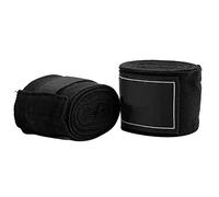 POENVFPO Vendas Elásticas para Manos de 2,5 M, Vendajes Transpirables Que Absorben la Humedad para Boxeo Muay Thai MMA con Cierre de Gancho y Bucle para Entrenamiento y Competición de (Black)