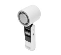 POENVFPO Ventilador portátil plegable Ventilador de refrigeración de hielo con batería de 4000 mAh Pantalla LED ajustable a 100 velocidades para viajes de camping al aire libre (WHITE)