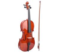 POENVFPO Viola de Madera de Abeto con y Estuche, Instrumento Musical para Principiantes de Madera Maciza, Diapasón Negro y Clavijas para Amantes de la Música Adultos