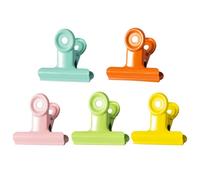 POERMA Bulldog Clips Grandes, 25 Piezas Clips Grandes de Bulldog, 51mm Color Pinza bulldog, Metal Pinzas para Carpetas para Papel, Dibujo, Fotografías, Oficina, Escuela, Hogar