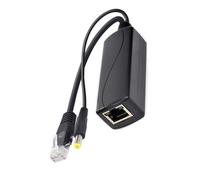 PoEs - Cable adaptador RJ45 DC5,5 x 2,1 mm, adaptador de alimentación a través de Ethernet, divisor de inyectores de 15,4 W para cámara de alimentación a través de Ethernet
