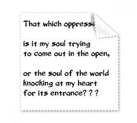 Poesía cita alma llamando a corazón gafas paño de limpieza paño limpiador de regalo teléfono Protector de 5 unidades