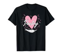 Poesía Corazón Poeta Escritor Términos Literarios Poesía Amante Arte Camiseta