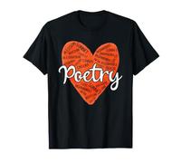 Poesía Corazón Poeta Escritor Términos Literarios Poesía Amante Arte Camiseta