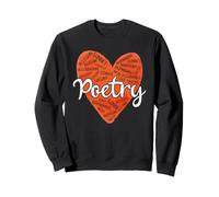 Poesía Corazón Poeta Escritor Términos Literarios Poesía Amante Arte Sudadera
