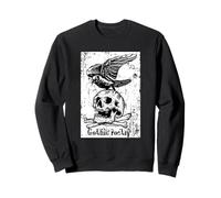 Poesía gótica Cuervo Muerte Dark Academia Literatura Arte Sudadera