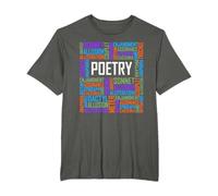 Poesía Palabras Amante Regalo Poeta Escritor Poema Escritor Camiseta