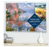 Poesie der Jahreszeiten (hochwertiger Premium Wandkalender 2027 DIN A2 quer), Kunstdruck in Hochglanz: KI-Kunst im impressionistischen Stil