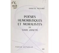 Poésies Humoristiques Et Moralistes De Tante Annette (ebook)