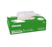 POESSA BISMARK Guantes CEGASA Vinilo Multiusos DESECH. GR C100, Negro, Estandar