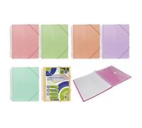 POESSA PP BISMARK CARPETA ESPIRAL 20 FUNDAS PASTEL.