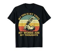 Poet Writer Pen Is My Voice Poetry Thoughts Quill Quill Camiseta