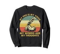 Poet Writer Pen Is My Voice Poetry Thoughts Quill Quill Sudadera
