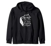 Poet Writer Pen Is My Voice Poetry Thoughts Quill Quill Sudadera con Capucha