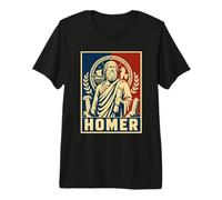 Poeta épico Homer Antigua Grecia Ilíada Odisea Camiseta Premium