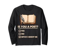 Poeta Escritor Sassy Poetry Humor Is You A Poet Bookish Cita Manga Larga