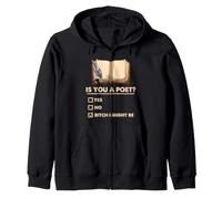 Poeta Escritor Sassy Poetry Humor Is You A Poet Bookish Cita Sudadera con Capucha