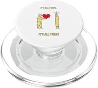 Poeta Minimalista Que Ofrece Arte simbólico de Escritura de corazón a bolígrafo PopSockets PopGrip para MagSafe