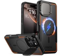 Poetic Funda de neón Compatible con iPhone 16 Pro MAX, Funda de cámara integrada, Compatible con MagSafe, Funda Protectora Delgada de Doble Capa a Prueba de Golpes, Color Negro