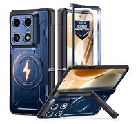 Poetic Funda plegable para Motorola Moto Razr Fold, [protección de bisagra] [compatible con MagSafe] [Protector de pantalla integrado] Funda protectora de cuerpo completo resistente a prueba de golpes