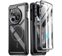 Poetic Guardian - Funda Compatible con OnePlus 12 5G (2024), Protector de Pantalla Integrado, Funciona con identificación de Huellas Dactilares, Funda Protectora Transparente Resistente a Prueba de