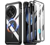 Poetic Guardian - Funda para OnePlus 13 5G, Protector de Pantalla Integrado [Funciona con identificación de Huellas Dactilares], [2 Marcos Frontales] Funda Transparente Resistente a Prueba de Golpes
