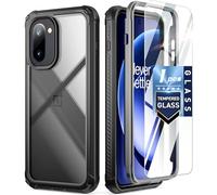 POETIC Guardian - Funda para OnePlus 15R 5G (prueba de caída de 6 metros de altura, estándar militar, protector de pantalla de vidrio templado, resistente a los golpes, color negro y transparente)