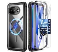 Poetic Guardian MagPro - Funda para Google Pixel 10A 5G, compatible con MagSafe, probada contra caídas de grado militar de 20 pies, protector de pantalla de vidrio templado, funda de cuerpo completo a