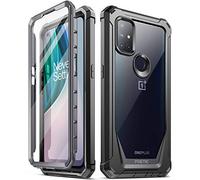 Poetic Guardian Series - Funda diseñada para OnePlus Nord N10 5G, Carcasa híbrida de Cuerpo Completo a Prueba de Golpes con Protector de Pantalla Integrado, Color Negro