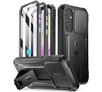 Poetic Revolution - Funda compatible con Galaxy A35 5G, [cubierta de cámara deslizante] [Protector de pantalla funciona con identificación de huellas dactilares] Funda resistente a prueba de golpes de