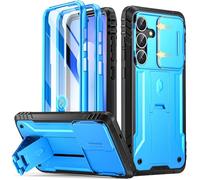 Poetic Revolution - Funda para Galaxy S25 FE 5G 2025, [cubierta de cámara deslizante], protector de pantalla integrado que funciona con identificación de huellas dactilares, funda de cuerpo completo