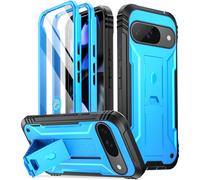 Poetic Revolution - Funda para Google Pixel 9/9 Pro 5G de 6.3 pulgadas, protector de pantalla integrado que funciona con identificación de huellas dactilares, cuerpo completo, grado militar,