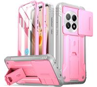 Poetic Revolution - Funda para OnePlus 13 5G, [cubierta de cámara deslizante], protector de pantalla integrado [funciona con identificación de huellas dactilares], [2 marcos frontales] funda