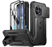 Poetic Revolution - Funda para OnePlus 13R 5G, [cubierta de cámara deslizante], protector de pantalla integrado [funciona con identificación de huellas dactilares], [2 marcos frontales] funda