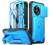 Poetic Revolution - Funda para OnePlus 13R 5G, [Cubierta de cámara Deslizante], Protector de Pantalla Integrado [Funciona con identificación de Huellas Dactilares], [2 Marcos Frontales] Funda