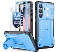 Poetic Revolution - Funda para Samsung Galaxy S26, [cubierta de cámara deslizante], [prueba de caídas de grado militar de 20 pies], cuerpo completo, resistente, de doble capa, a prueba de golpes, con