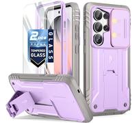 Poetic Revolution - Funda para Samsung Galaxy S26 Ultra, [cubierta de cámara deslizante], [prueba de caídas de grado militar de 20 pies], cubierta de cuerpo completo, resistente de doble capa a prueba