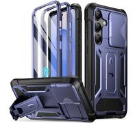 Poetic Spartan - Funda para Galaxy S25+ Plus de 6.7 Pulgadas, [Cubierta de cámara Deslizante] [Protector de Pantalla Funciona con identificación de Huellas Dactilares] Funda para teléfono S25 Plus