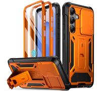 Poetic Spartan - Funda para Galaxy S25+ Plus de 6.7 pulgadas, [cubierta de cámara deslizante] [Protector de pantalla funciona con identificación de huellas dactilares] Funda de teléfono S25 Plus
