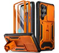 Poetic Spartan - Funda para Galaxy S25 Ultra de 6.9 Pulgadas, [Cubierta de cámara Deslizante] [Protector de Pantalla Funciona con identificación de Huellas Dactilares] Funda Resistente a Prueba de