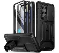 Poetic Spartan - Funda para Galaxy S25 Ultra de 6.9 Pulgadas, [Cubierta de cámara Deslizante] [Protector de Pantalla Funciona con identificación de Huellas Dactilares] Funda Resistente a Prueba de