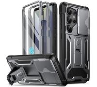 Poetic Spartan - Funda para Galaxy S25 Ultra de 6.9 Pulgadas, [Cubierta de cámara Deslizante] [Protector de Pantalla Funciona con identificación de Huellas Dactilares] Funda Resistente a Prueba de