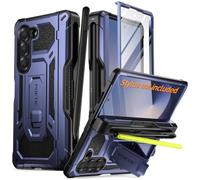 Poetic Spartan - Funda para Galaxy Z Fold 6, protección de bisagra, soporte, compatible con Fold 3/4/5/6 S Pen, funda protectora resistente de cuerpo completo con soporte para lápices, protector de