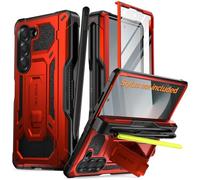 Poetic Spartan - Funda para Galaxy Z Fold 6, protección de bisagra, soporte, compatible con Fold 3/4/5/6 S Pen, funda protectora resistente de cuerpo completo con soporte para lápices, protector de