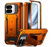Poetic Spartan - Funda para Google Pixel 10 Pro Fold, [protección de bisagra] [soporte] [protección de grado militar] de cuerpo completo a prueba de golpes con protector de pantalla integrado, naranja